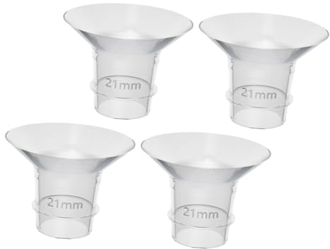 ORFOFE 4stücke Flanscheinsätze Für Milchpumpen Flexible -flanscheinsätze Waschbare -ersatzeinsätze Transparente Milchpumpen-ersatzteile