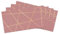 50 Umschläge, elegante Briefumschläge rosa Hintergrund und goldenen geometrischen Linien. Ideal für Einladungen, Dankeskarten, Korrespondenz, persönliche Briefe DIN lang (22 x 11 cm) selbstklebend