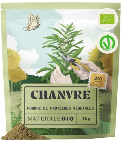 NaturaleBio Proteine Vegane di Canapa Bio in Polvere