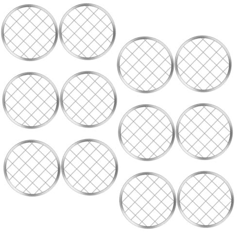 iplusmile 12stücke Teiliges Edelstahl Mason Jar Flower Grid Mit Einzigartigem Gitternetz-design Wiederverwendbar Robust Für Blumenvase Und Stifthalter Für Kreative Blumenarrangements Und Sau