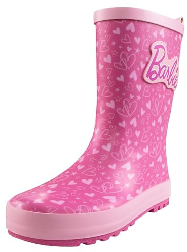 Barbie Botte Fille | Botte Caoutchouc Enfant | Bottes De Pluie Enfant Fille | Rosa 26