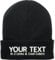 Strickmütze zum Personalisieren - Custom Beanie Mütze Personalisierte Mütze für Damen und Herren - Haube zum selbst gestalten - individuelle Wintermütze - Einheitsgröße