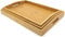 Bamboo Serving Tray - Set of 3 | Kitchen Wooden Platters | Breakfast in Bed | Tea Tray | TV Lap Trays for Eating | Tea Trays with Handles | Party Serving and Platters