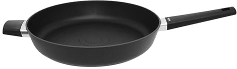 Elo 7533226 Sauteuse 32 cm Antiadhésive Aluminium Forgé Sans PFAS, Tous Feux, Induction, Revêtement Antiadhésif ELODUR® Select, Fond Nid Abeille, Cuisson Croustillante Pauvre en Graisses, Noir, 3,5 L