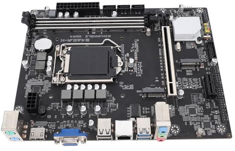 CPU Motherboard, PCH B460 Desktop Computer Motherboard ATX DDR4 64GB for Socket LGA1200 GEN 10 CPU, PCIE3.0 X 16 Graphics Card Expansion, HD Video Output