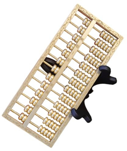 FUNOMOCYA Ornements de boulier abaque boulier rétro Abacus Traditionnel Abacus DÉCORATIVE décor de boulier décoration boulier Ornement de boulier créatif boulier Chinois Laiton Doré