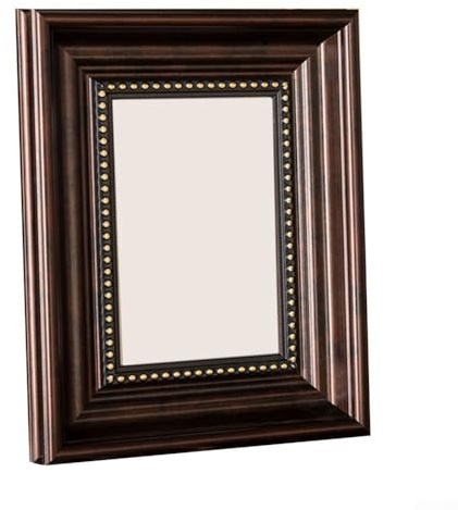 Set mit 10 Vintage-Bilderrahmen mit drehbaren Haken und großen Rahmenleisten, hergestellt zur Verschönerung von Fotos und für Kunstdisplay an Wänden oder Desktops (Old Coffee)