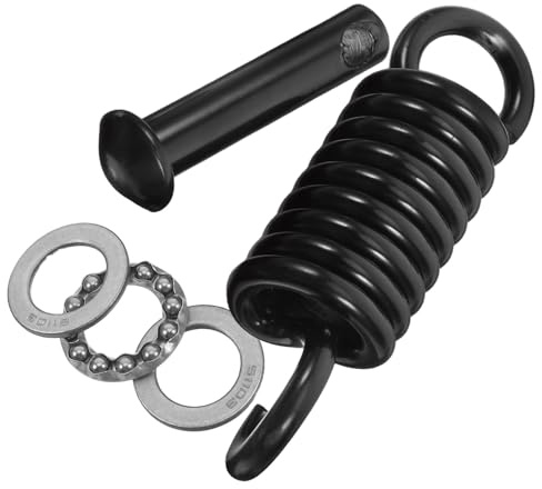 Ciieeo Kit Ressort de Fixation pour Fauteuil Suspendu et Balançoire Extérieure, Crochet Noir Silencieux, Accessoires Suspendre pour Hamac, Balancelle de Jardin, Kit de Rechange