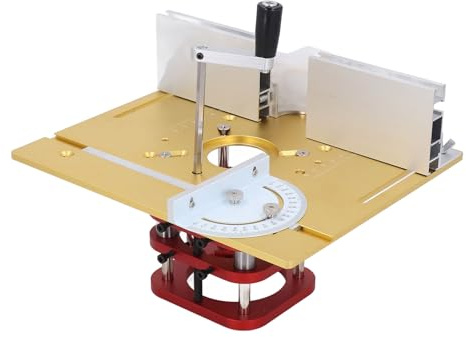 SEAFRONT Router System Kit Manual Lifting Router Table Insert Base with 4 Mounting Holes and 2 Dust Collection Ports for Woodworking Machines 64 66mm