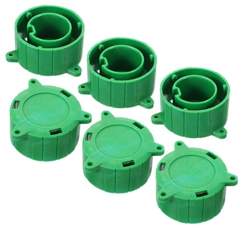POPETPOP Lot de 6 Cache-prises Vertes en Plastique pour Connecteur de Remorque 13 Contacts, Protège la Poussière et Débris, Adapté pour Bureaux et Maisons