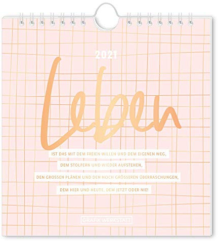 Postkartenkalender 2021 Leben: Postkartenkalender