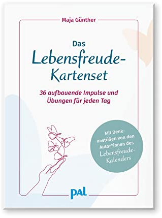 Das Lebensfreude-Kartenset: 36 aufbauende Impulse und Übungen für jeden Tag. Impulskarten mit Achtsamkeits-Meditationen von den Autoren vom Lebensfreude-Kalender. Mit Begleitheft und Pappschachtel.