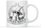 SMARTYPANTS Black Mage Magic Shoppe Mug - Computer Video Game Inspired Character Illustration Spellcaster Fantasy Science Gamer Geek Nerd Merch Tea Coffee Cup Gift Present (White Handle)