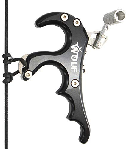 MILAEM Compound Bogen Release Aids 4 Finger Spannhilfen Daumengriff Bogen Trigger Caliper Hilfsmittel freigeben Auslösen Bogenschießen Zubehör