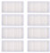 KEEPOW 8 Pack Ersatz Filter kompatibel with Medion MD18500 MD18600 MD18501 MD16192 MD19510 MD19511 Staubsauger