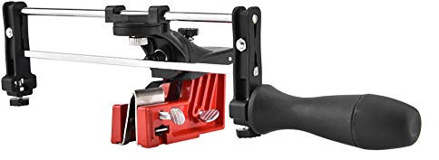 Mumusuki Afilador de Cadena Manual montado en Barra Sierra de Motosierra Guía de limado Herramienta de jardín