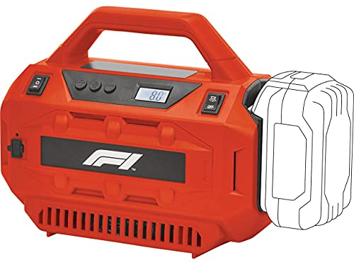 Formula 1 Hybrid Luftkompressor 12 Volt, Auto Kompressor max. 11bar, Luftpumpe mit Display, Abschaltfunktion, für Reifen und Bälle