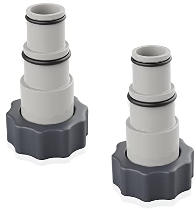 Adaptateur Tuyau Piscine, 2 Pièce Adaptateur A pour Piscine, Adaptateur de Tuyau de Rechange pour Pompes, avec filetage, Adaptateur Tuyau Piscine 32 38 mm