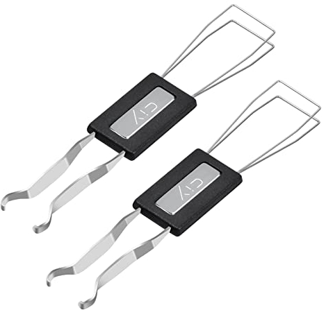 Pinsheng 2 Piezas Extractor Keycap Keycap Remover Keycap Puller Teclas de Extractor Keyboard Remover Extractor de Interruptor de Tecla Herramienta de Extracción de Teclas para Teclado
