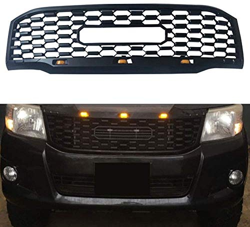 NEEDBUY Auto Frontgrill Front Kühlergrille Frontstoßstange, für Toyota HILUX VIGO 2012 2013 2014 Ersatz Autozubehör