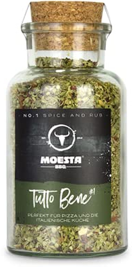 MOESTA-BBQ 10630 – Gewürzmischung Tutto Bene No. 1 - mediterranes Universalgewürz - Kooperation mit Ankerkraut - Glasinhalt: 95g