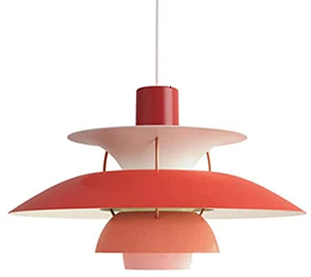 Esstisch Nordic Pendelleuchte, Industrielle Aluminium Wohnzimmerlampe Pendellampe, E27, Moderne klassisch Esstischlampe Hängelampe für Loft Cafe Bar Wohnzimmer Schlafzimmer, Höhenverstellbar (D,50CM)