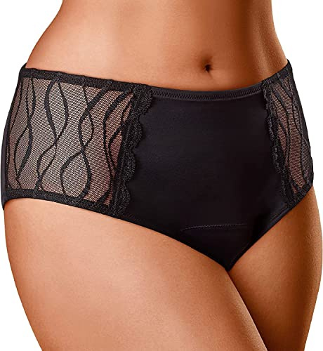 TENA Silhouette - Women's Washable Incontinence Pants - Soft and Stretchy - Black - 3X Protection for Light Leaks, Dry and Secure with Odour Control - Pack of 1, Black, Size S