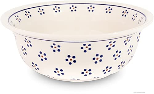 Bunzlauer keramik Original 2,0 Liter Salatschüssel Rührschüssel Ø24.5 cm [Form 4] im Dekor 1