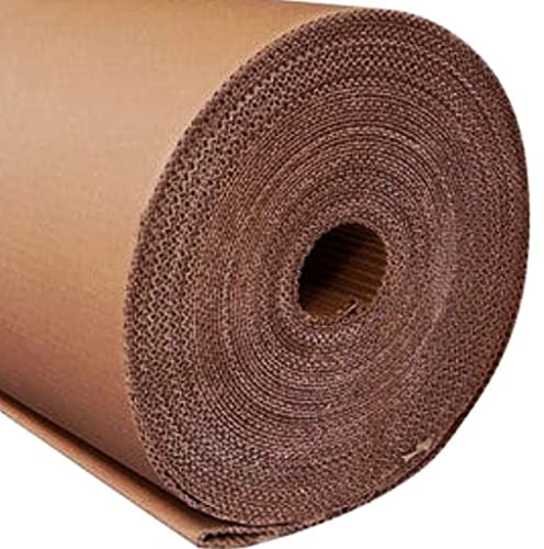 Bricoloco.com Carton ondulé emballage largeur 90 cm - Carton ondulé souple (25 mètres)