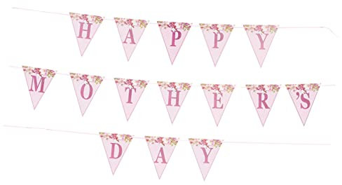 Amosfun 1 Satz Wimpel Zum Muttertag Fotobanner Muttergeburtstagsbanner Vintage-schilder Ammer Banner Zum Muttertag Girlandenbanner Zum Muttertag Danke Ländlich Papier Dekorationen