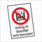 INDIGOS UG - Schilder - 300x200 mm - Schild 2 Stück - Aufzug im Brandfall nicht benutzen - Aluverbundplatte - für Garage, Hotel, Parkplatz, Schule, Carport, Firma