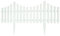 LIZZY White Garden Border Picket Fencing Flexible Plastic Lawn Flower Bed Edging Fence (12)