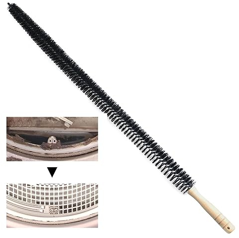 Washing Machine Cleaning Brush,Cleaner Dryer Cleaning Scrubber - Portable and Reusable Long Refrigerator Coil Brush Lint Remover for Radiators, Air Conditioners
