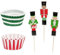 Nutcracker Cake Cases and Toppers - A Christmas Baking Cupcake Kit for Kid or Adults 24pieces - NO Plastic