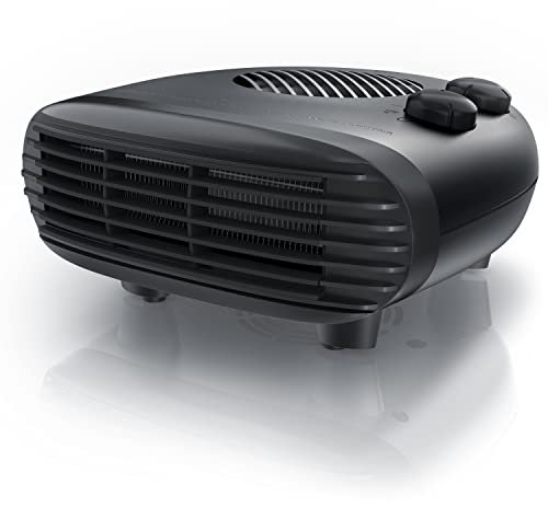 Brandson - Radiateur soufflant silencieux à économie d'énergie, 3 niveaux de puissance, Chauffage pour salle de bains avec thermostat réglable 2000W, Faible bruit et efficacité énergétique