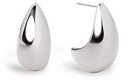 SINGULARU - Drop Ohrringe. Edelstahl mit silberfarbener Beschichtung. Schmuck für Damen.