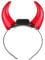 Veemoon LED Devil Horn Headband,Light Up Devil Horns Hairband Halloween Horns Devil Costume Accessory for Women Men