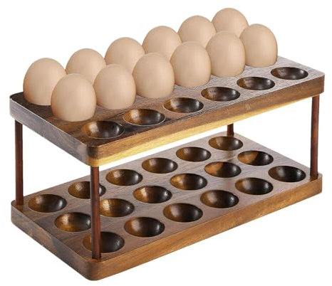 Huevera para nevera, huevera para mostrador, almacenamiento versátil para hueveras, recipiente para huevos de mostrador, cesta de huevos que ahorra espacio de gran capacidad para encimera armario
