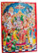 RAM DARBAR Foto, 12,7 x 17,8 cm, laminierter Wandbehang, Lord Shri Rama Darbar, Ayodhya, für Home Office, Karton