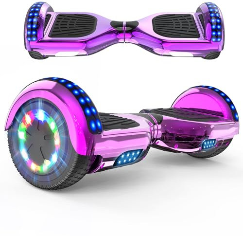 RCB Hoverboards 6,5 Zoll Skateboard Kinder und Jugendliche Hoverboards mit Bluetooth - Led Licht Segway mit Leistungsstarkem Motor Geschenk für Kinder