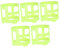 Cabilock 5pièces Support De Protection pour Extincteur Housse Plastique Résistante Installation Facile pour Cuisine Et Entreprise