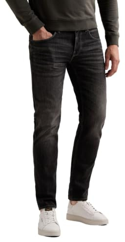 PME Legend Herren Jeans NIGHTFLIGHT - Low Waist - Regular Fit - Blau Grau, Größe:40W / 36L, Farbe:Onyx Dark Grey ODG