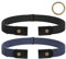 JasGood 2 Stück Herren Elastischer Gürtel Ohne Schnalle, Schnallenloser Gürtel Schnallenfreier Unsichtbarer Gürtel für Herren 3,5cm Breite, Schwarz/Blau, L-3XL, 80cm(Für Hosengröße 100cm-150cm)