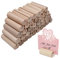 Qixuer 40 Pcs Portacarte in Legno Rustico,Tavolo da Tavolo in Legno Supporti Porta Biglietti da Visita Titolare Matrimonio Memo Holder Wood Card Holders per Ristoranti Matrimoni Banchetti Celebrazioni