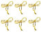 Perlen Serviettenringe - Serviettenringe 6er Set Gold Schleife Serviettenschnallenhalter für Hochzeit, Valentinstag, Weihnachten, Dinner Party Tischdeko