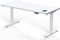 Flamaker Höhenverstellbarer Schreibtisch 180 x 80 cm, Schreibtisch Höhenverstellbar Elektrisch mit Memory Funktion, Computertisch mit Kabelmanagement, Standing Desk, Stehpult, Bürotisch, Weiß