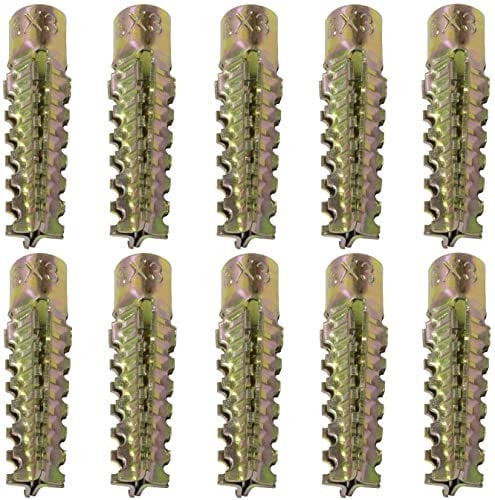AERZETIX - C67243-10x Tasselli a espansione in metallo - М6x32mm - per fissaggio in calcestruzzo, cemento cellulare, piastrelle, cartongesso