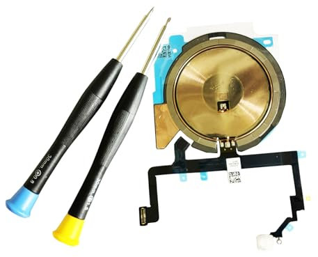 NFC Wireless Charging Coil Assembly with Flashlight Flex Cable Replacement for iPhone 14 Plus Phone Repair