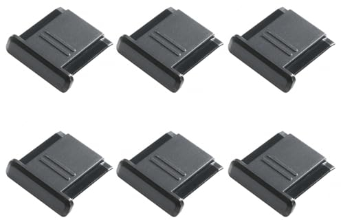6 Pezzi Coperchio Slitta Flash,Copri Slitta Flash Esterno,Copri Slitta per le Fotocamere,Hot Shoe Cover,Coperchio di Protezione Hot Shoe Cap,Coperchio Flash per Nikon,Panasonic,Olympus, ecc