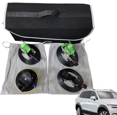 BERO Supporto a Ventosa per portabici, Portapacchi per Bici a Ventosa, Portabiciclette per Portapacchi per Auto con Ventosa a Vuoto, Portabiciclette Multifunzionale a Ventosa a sgancio rapido